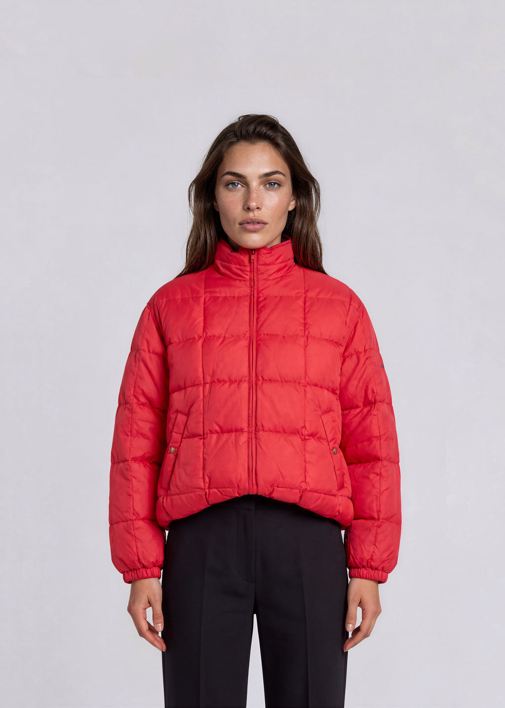 YSL Red Puffer Jacket