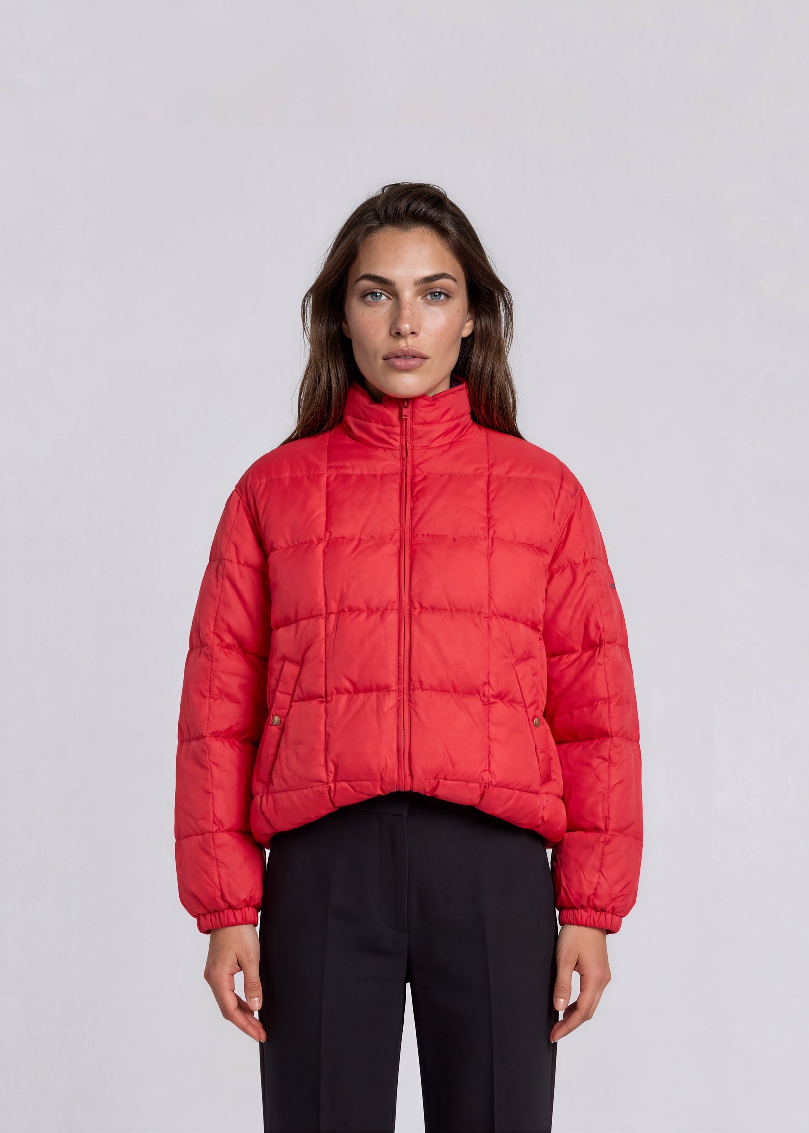 YSL Red Puffer Jacket