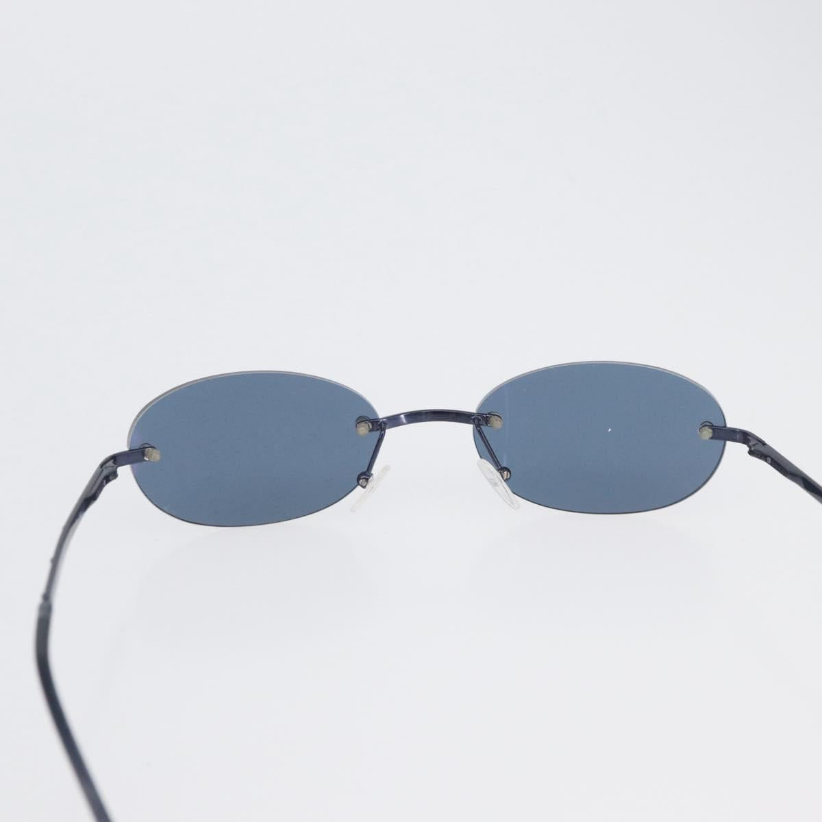 Gucci Rimless Blue Round Sunglasses
