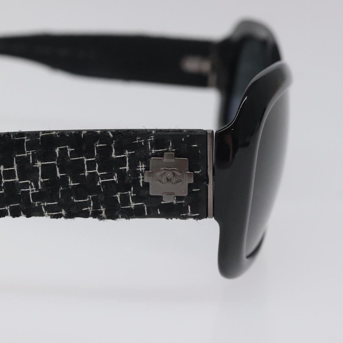 Chanel Black Tweed Sunglasses