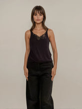 Load image into Gallery viewer, Black and Lace Tank
