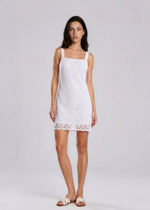 White Lace Mini Dress