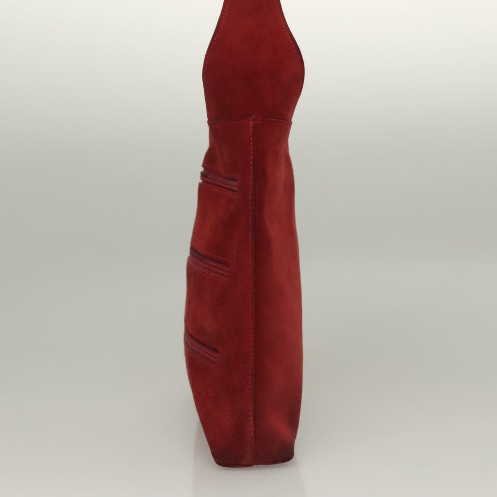 Gucci Tom Ford Red Suede Shoulder Bag
