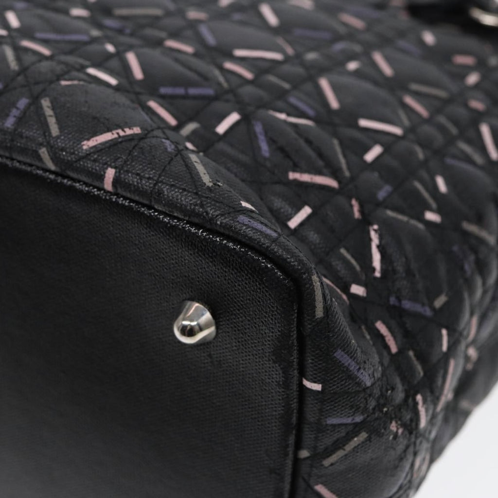 Lady Dior Black Printed Tote