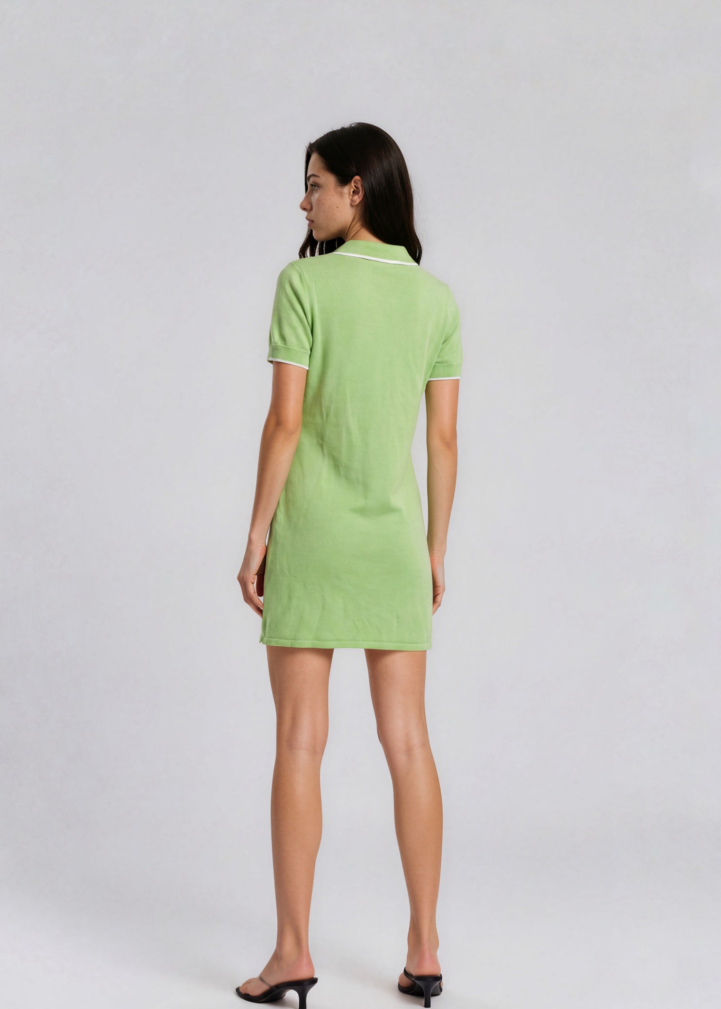 St John Green Polo Mini Dress