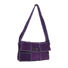 Load image into Gallery viewer, Chanel Purple Shearling Shoulder Bag
