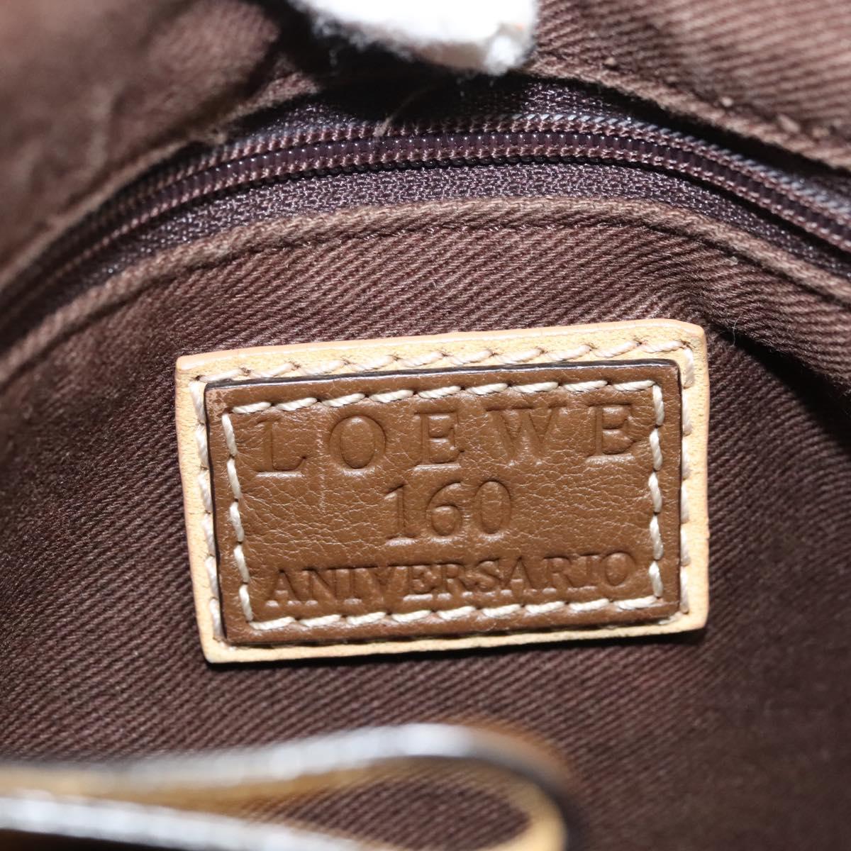 Loewe Cream Spellout Shoulder Bag