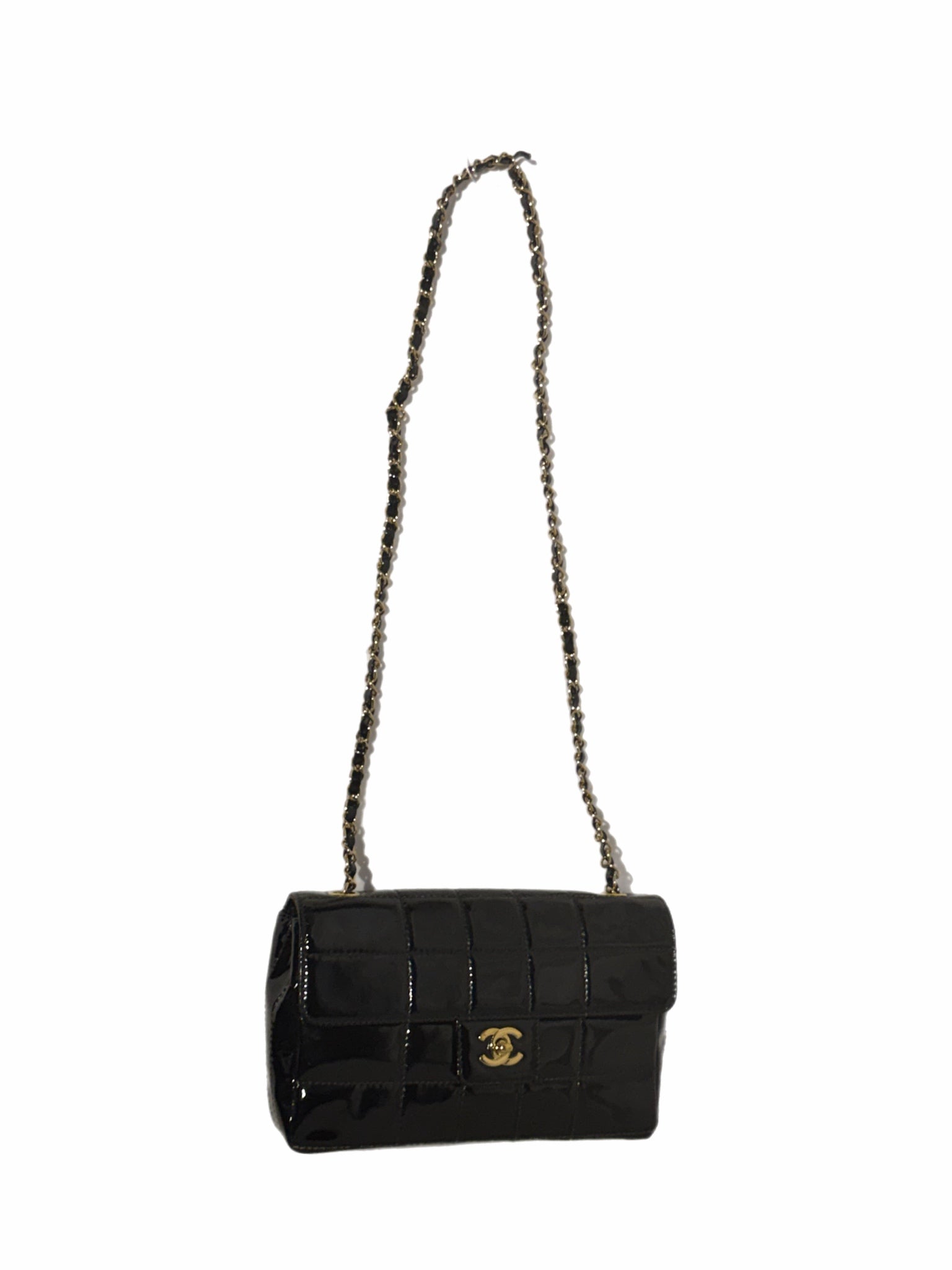 Chanel Black Patent Flap Bag