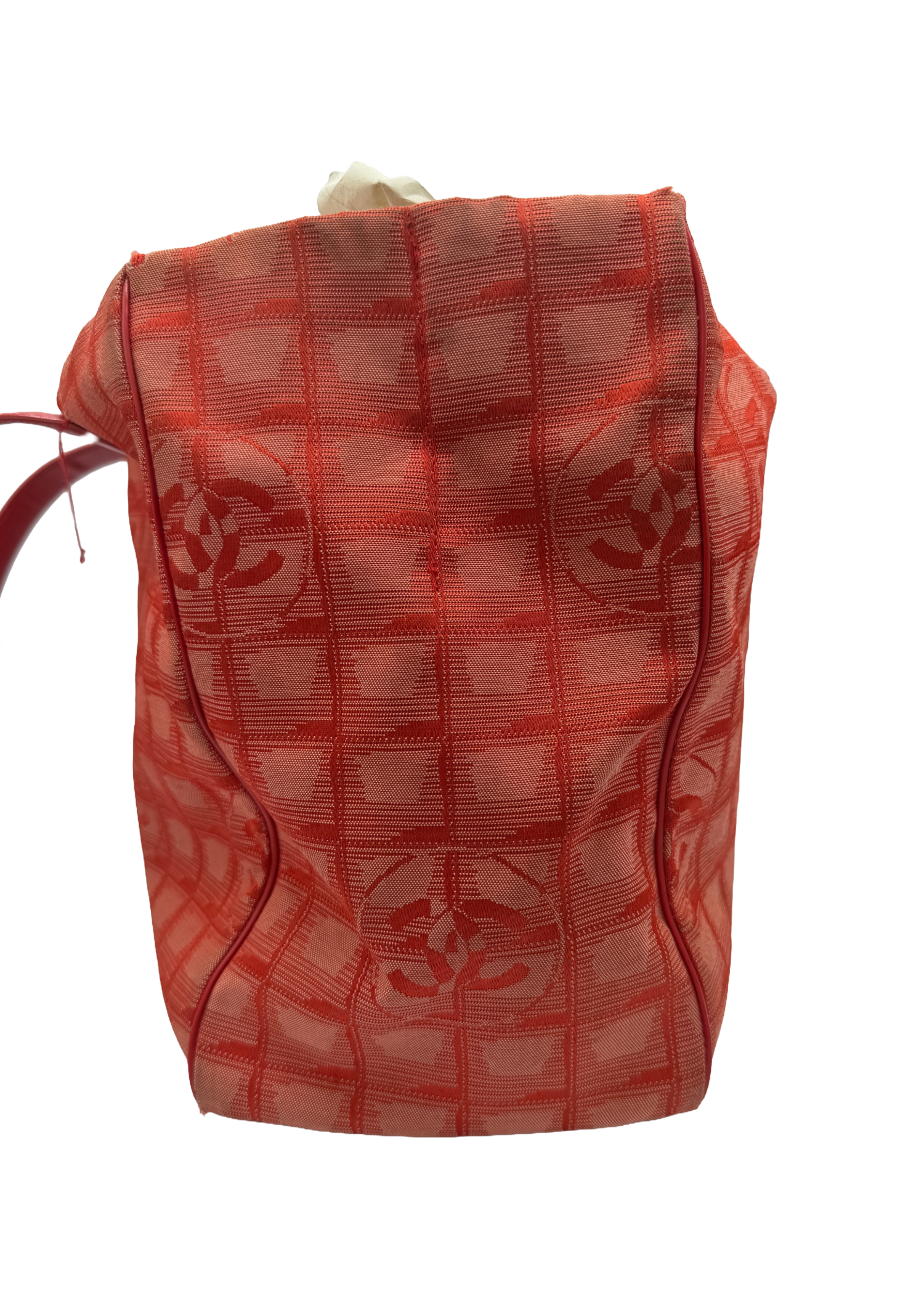 Chanel Red Monogram Travel Tote
