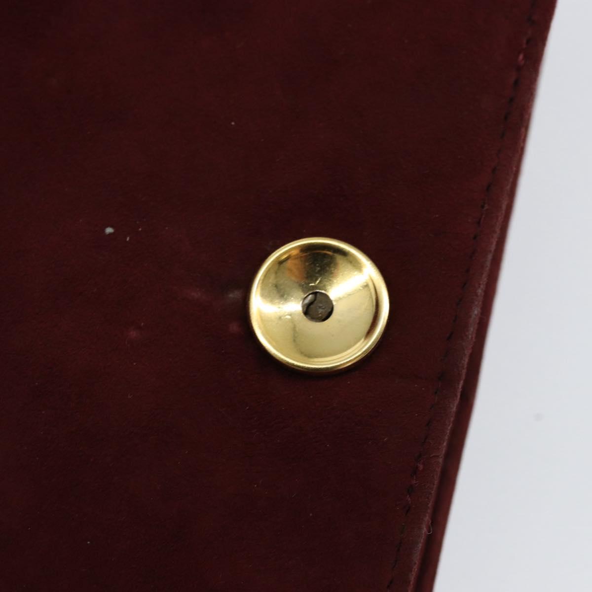 Chanel Burgundy Suede Flap Bag