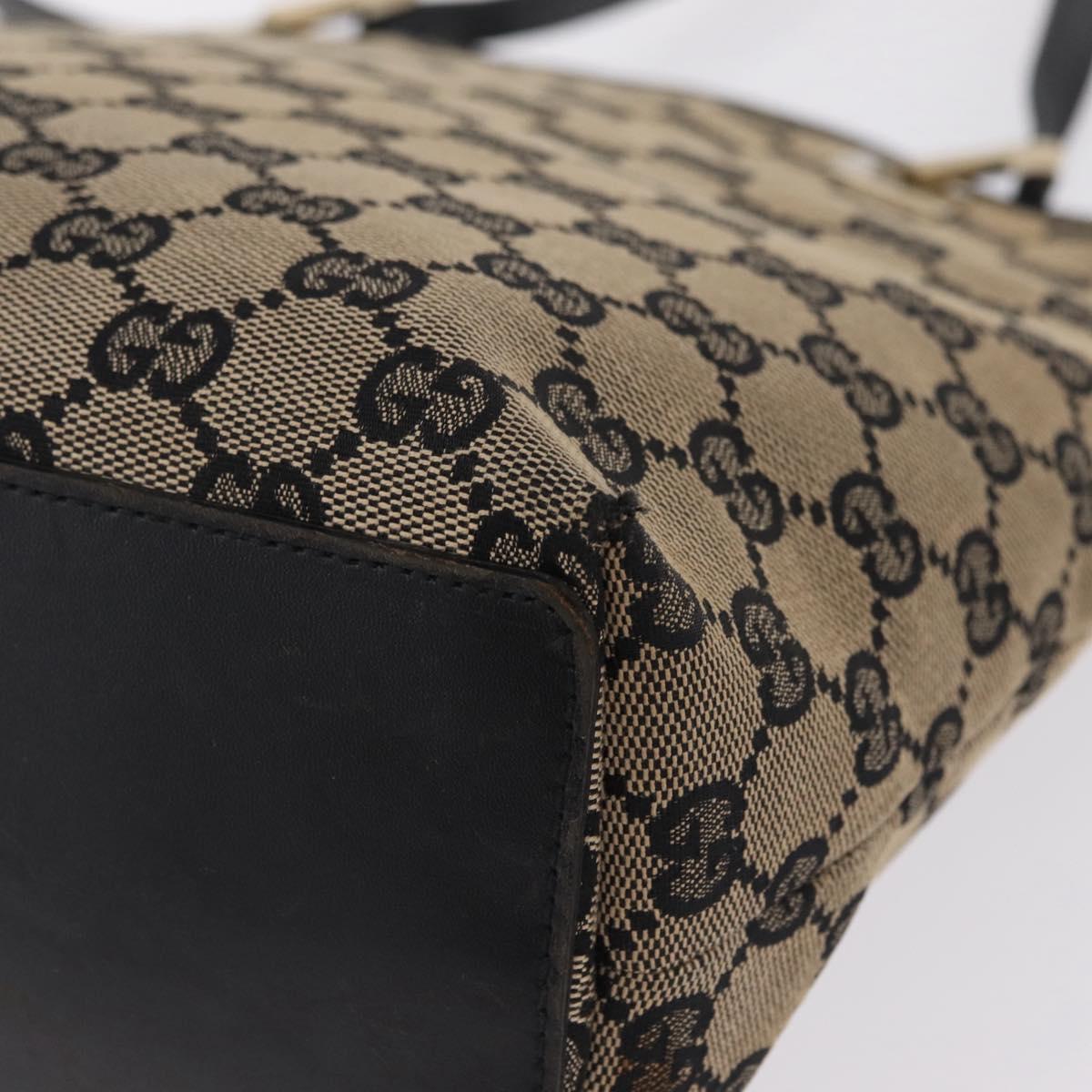 Gucci Tan and Black Monogram Mini Tote