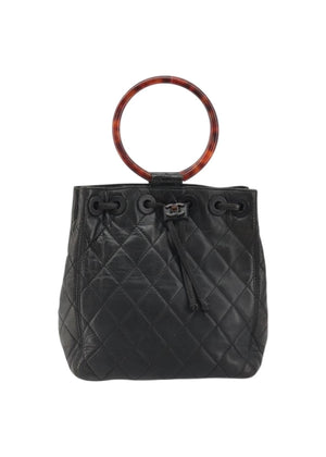 Chanel Black Leather Handbag