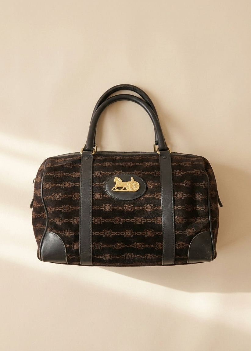 Celine Horse Carriage Brown Boston Bag
