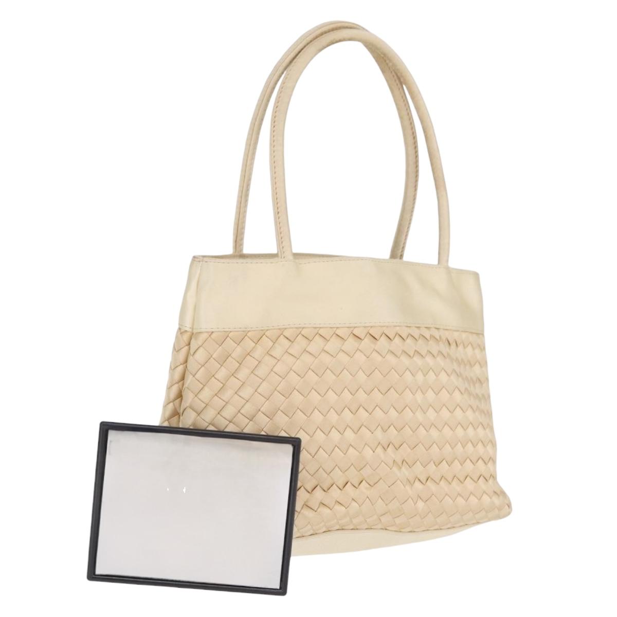 Bottega Veneta Cream Intrecciato Mini Tote photo 2