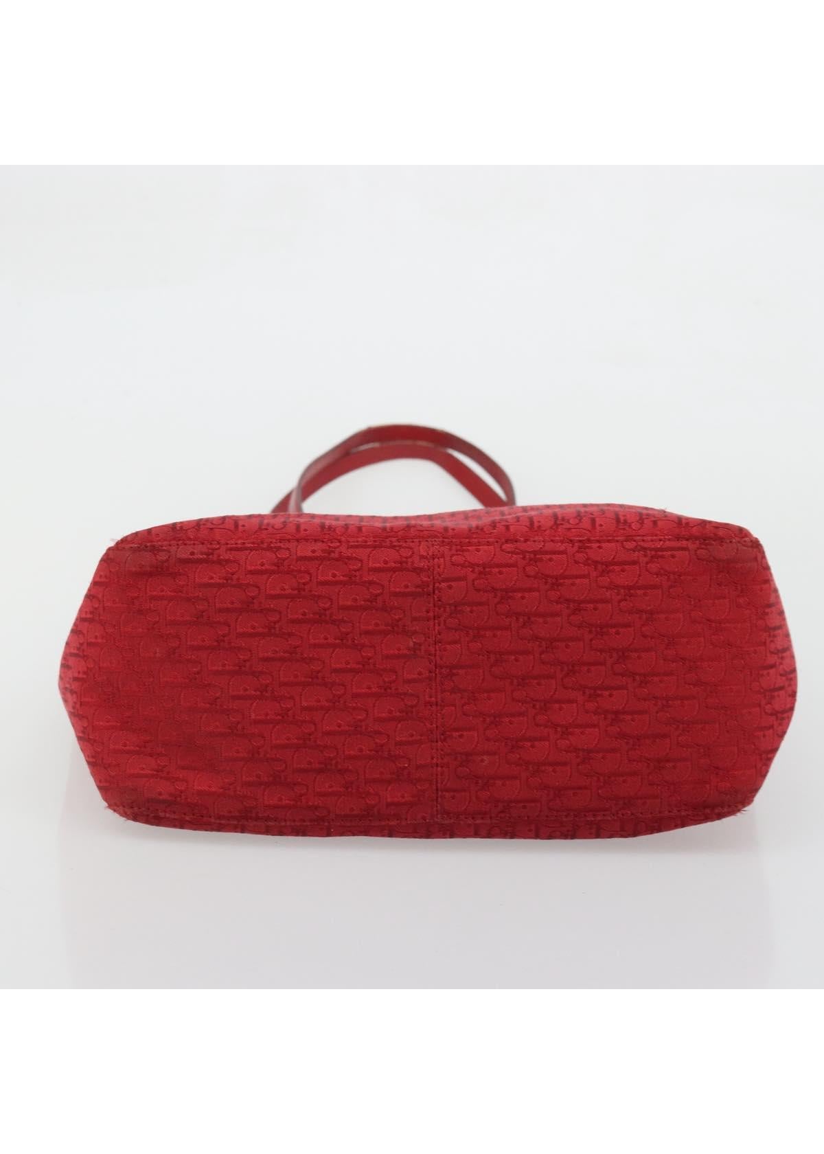 Dior Red Monogram Tote base