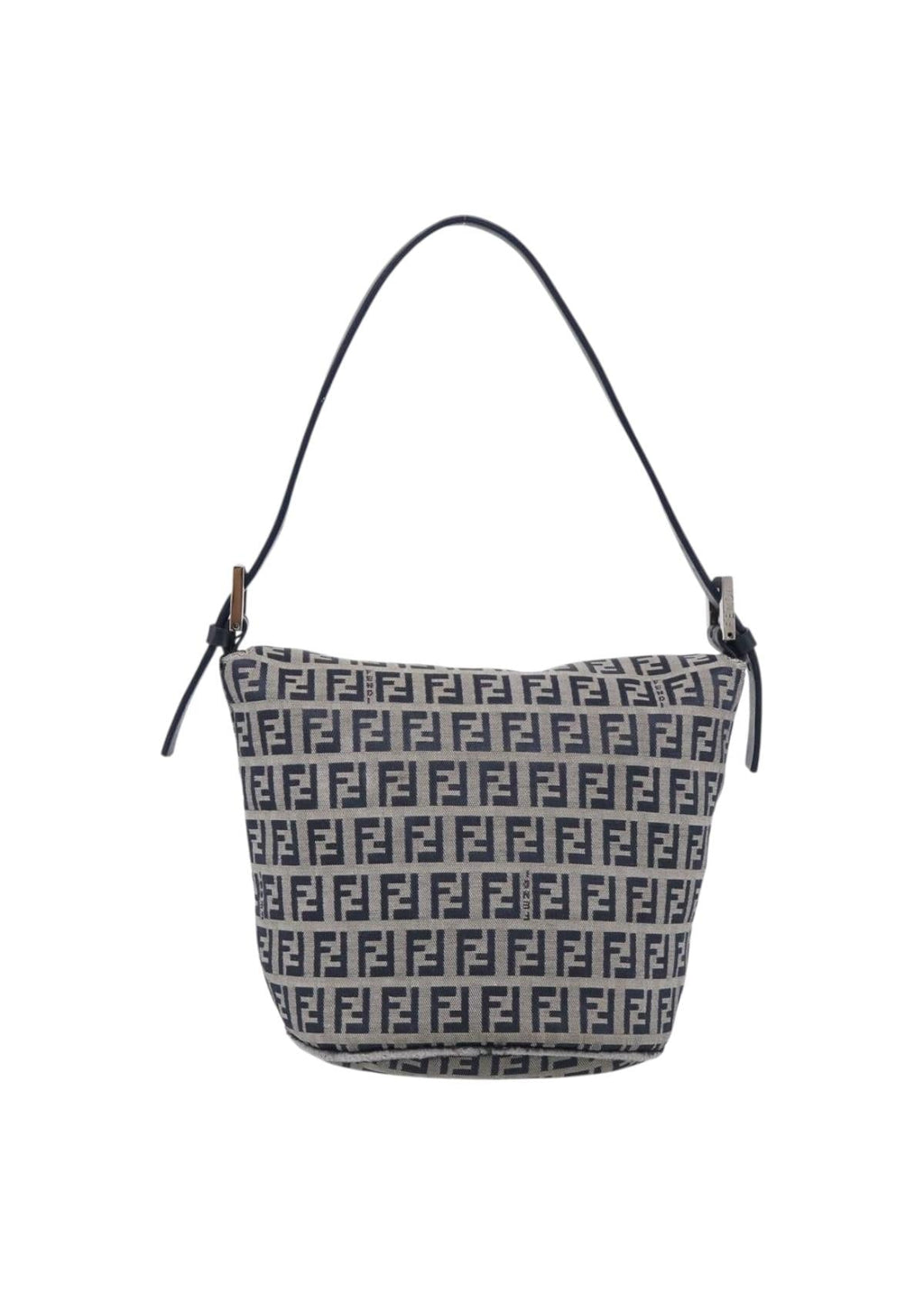 Fendi Navy Zucchino Mini Shoulder Bag photo 3