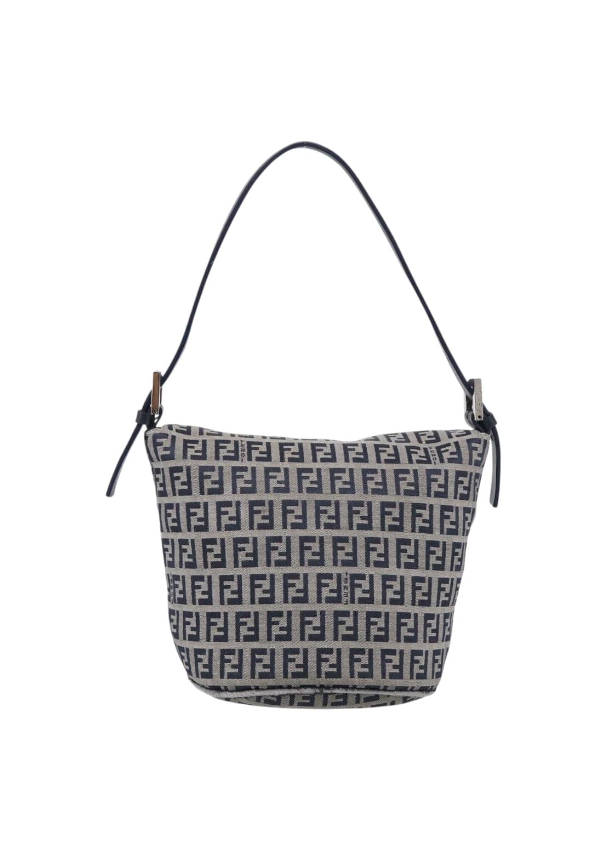 Fendi Navy Zucchino Mini Shoulder Bag photo 3