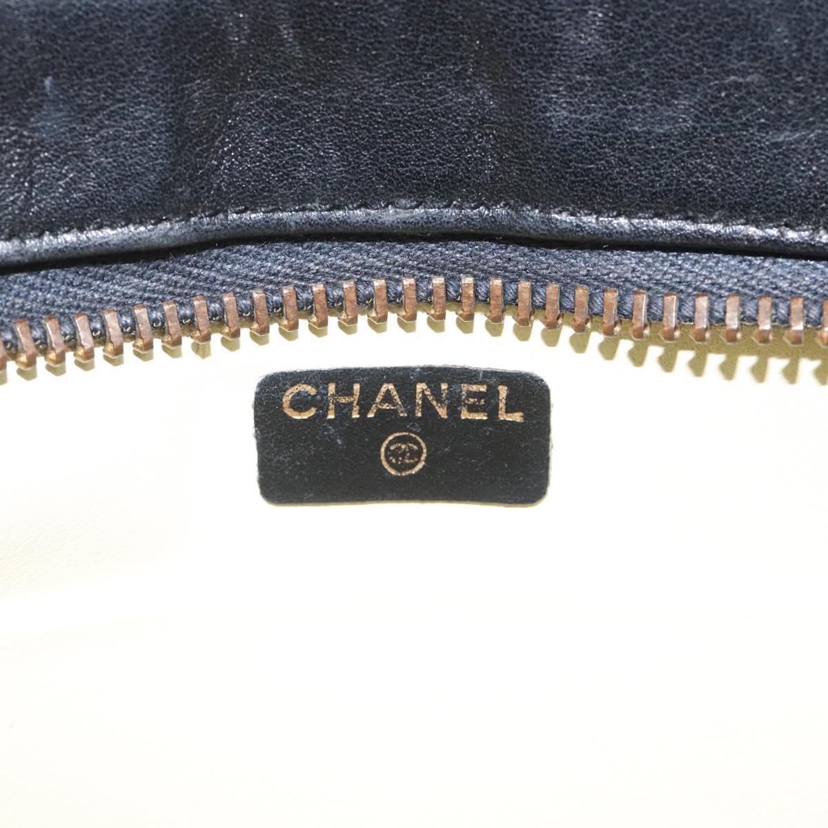 Chanel Black Satin Clutch