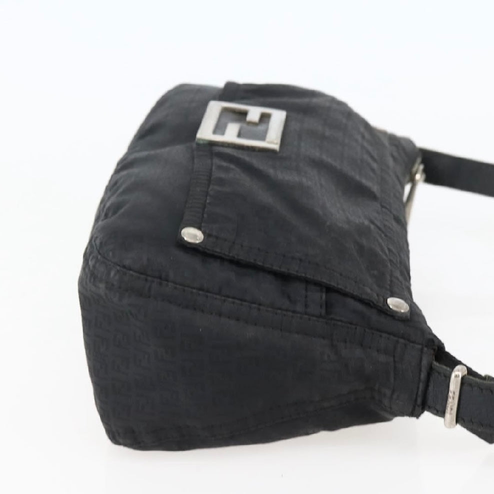 Fendi Black Monogram Crossbody Baguette