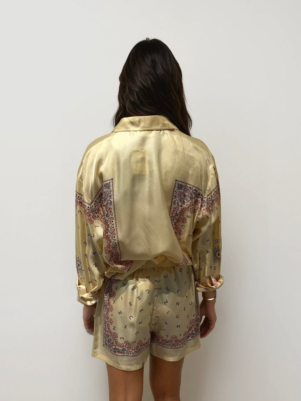 Celine Cream Monogram Shorts