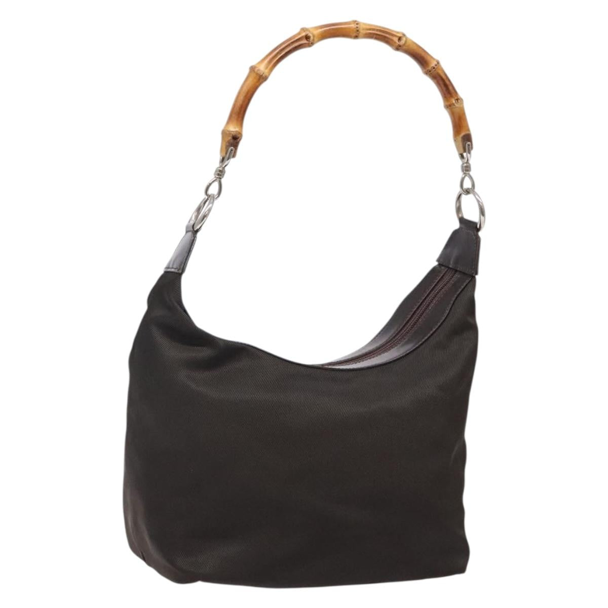 Gucci Brown Bamboo Shoulder Bag