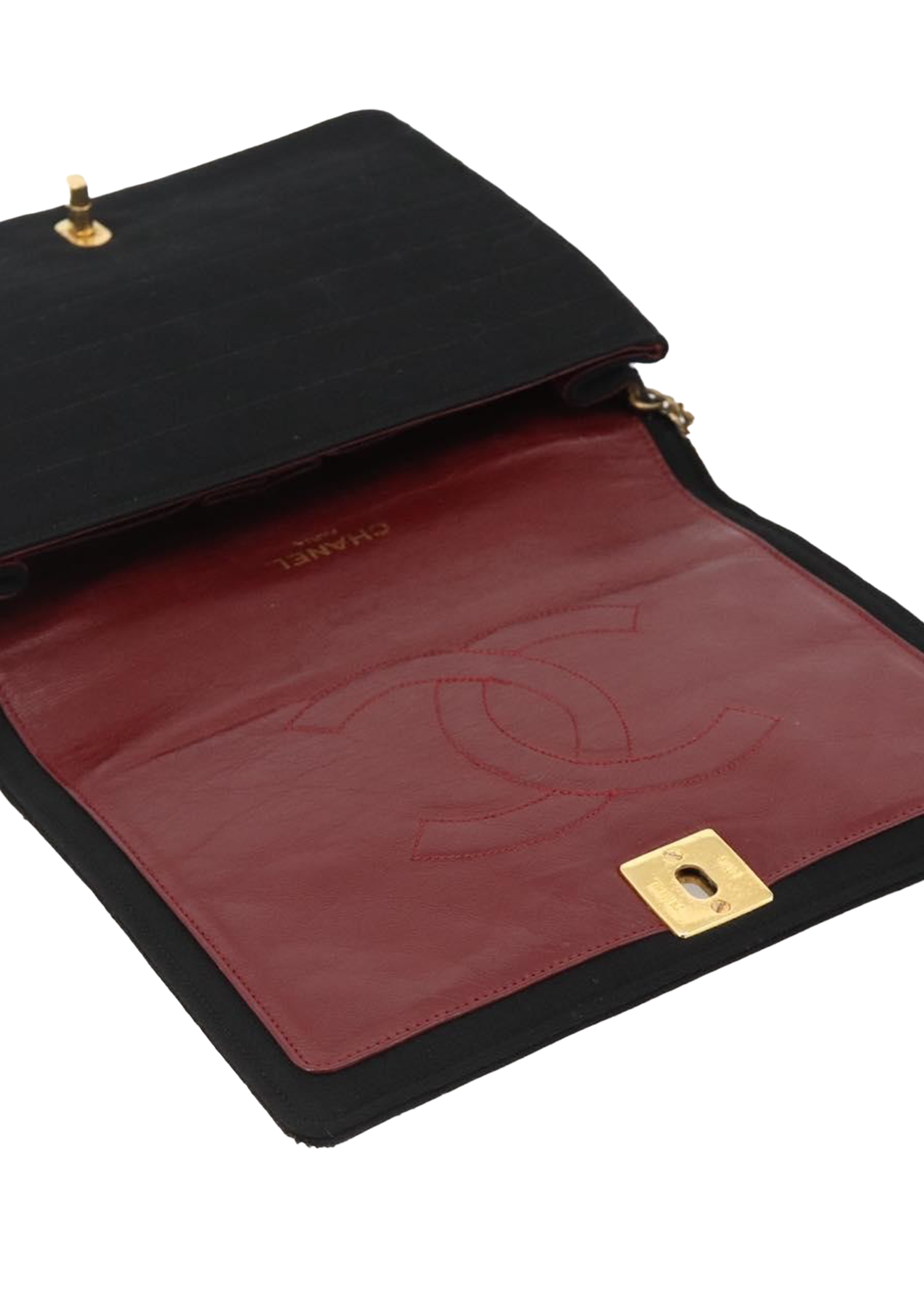 Chanel Chain Strap Cotton Flap Bag
