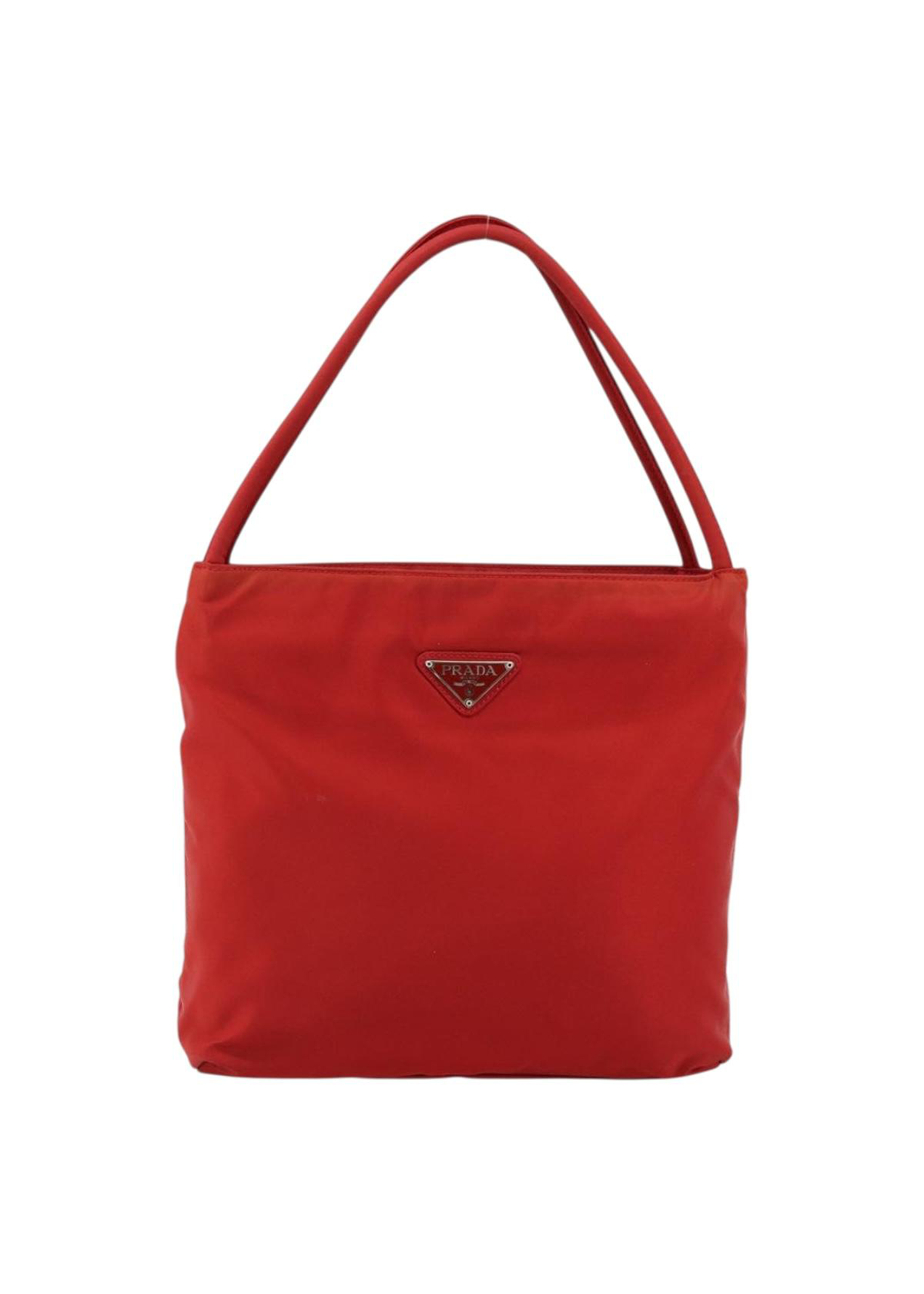 Prada Red Nylon Mini Tote