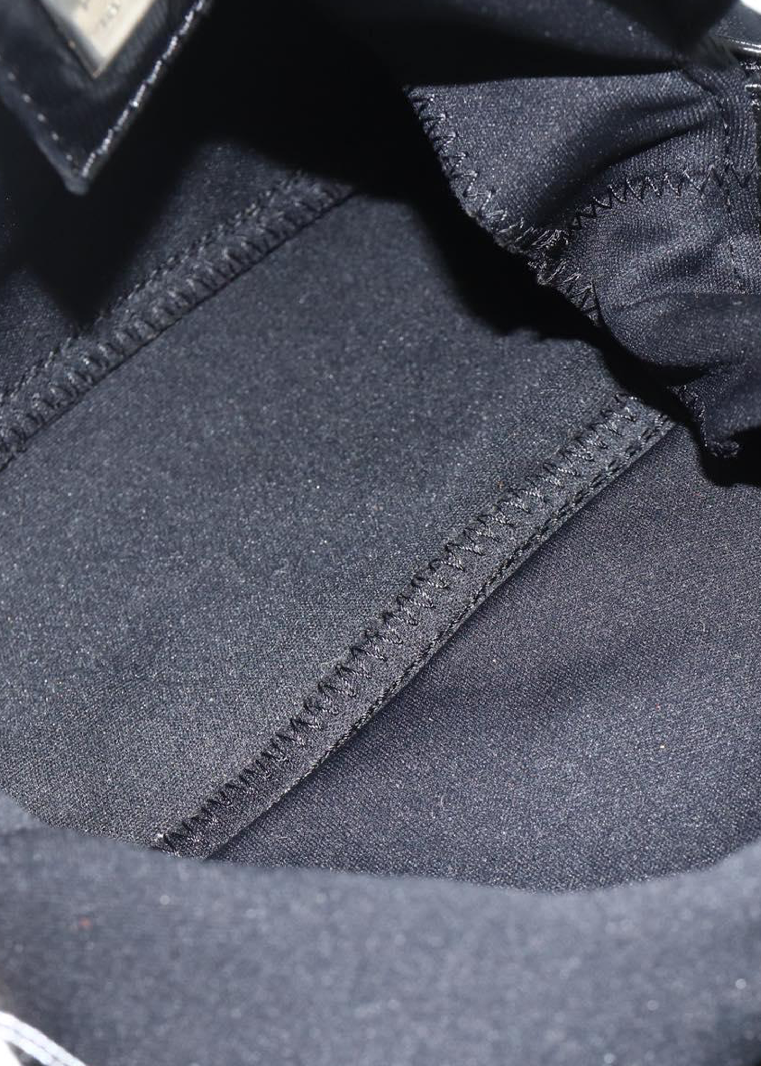 Fendi Black Rounded Baguette
