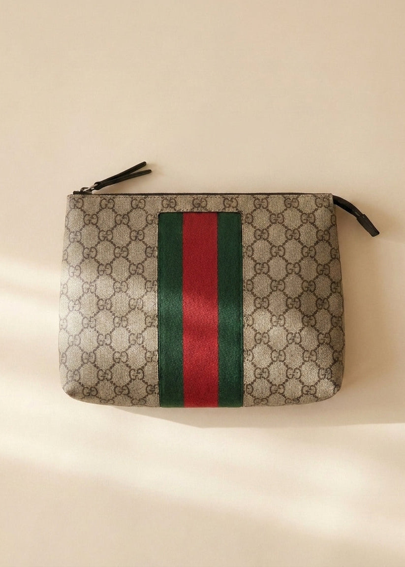 Gucci Monogram Sherry Line Clutch