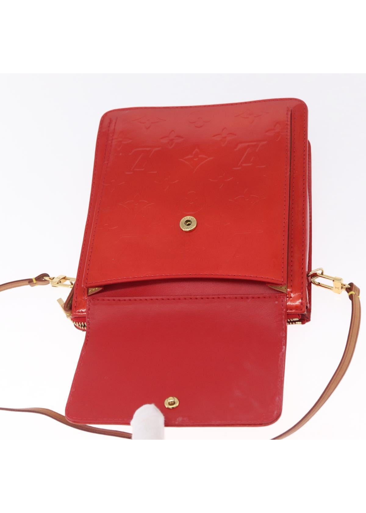 Louis Vuitton Red Vernis Mini Shoulder Bag photo 22