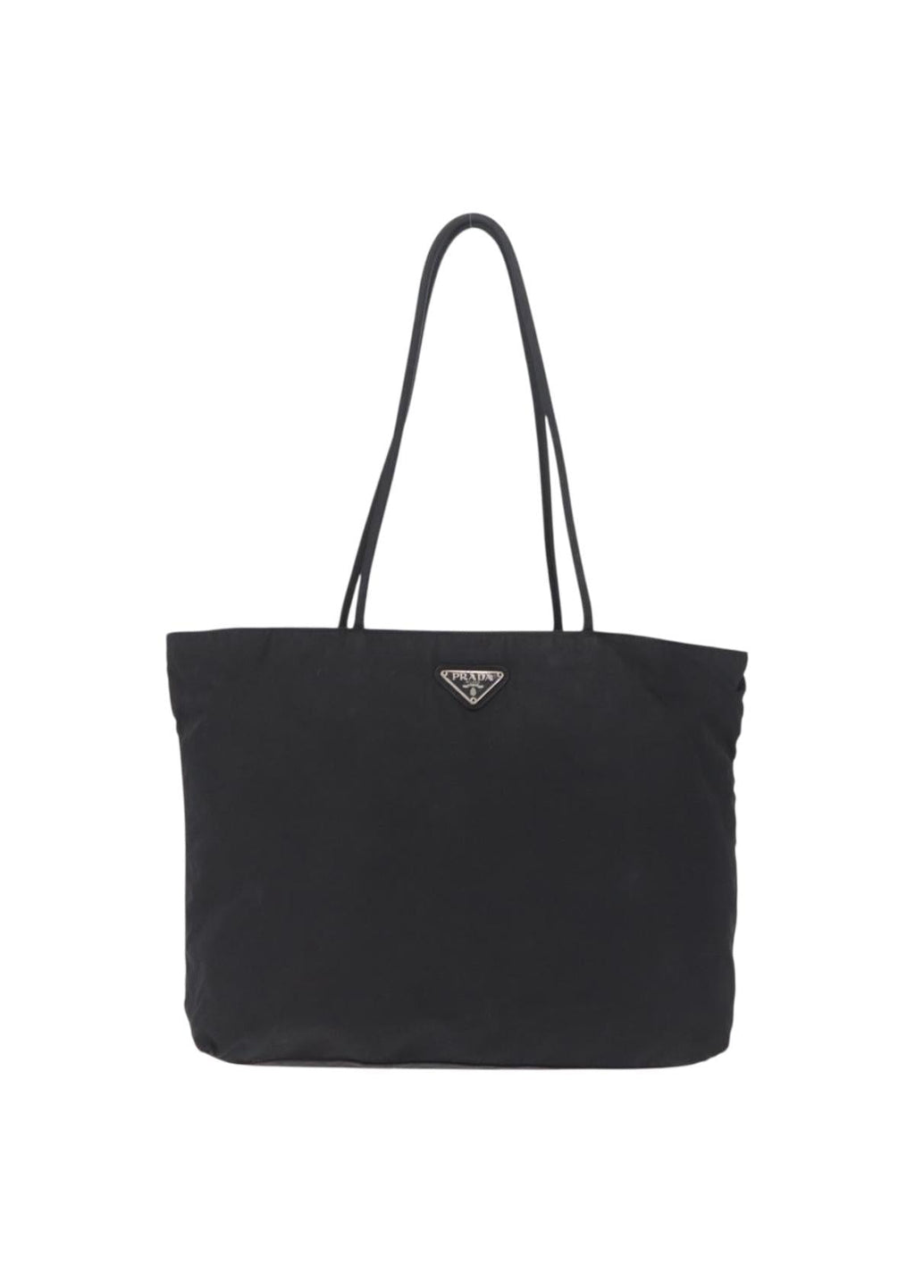 Prada Black Nylon Large Tote front