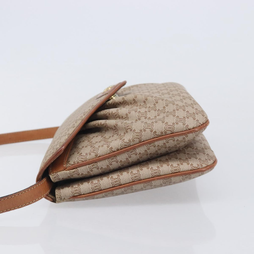 Celine Beige Macadam Shoulder Bag photo 5