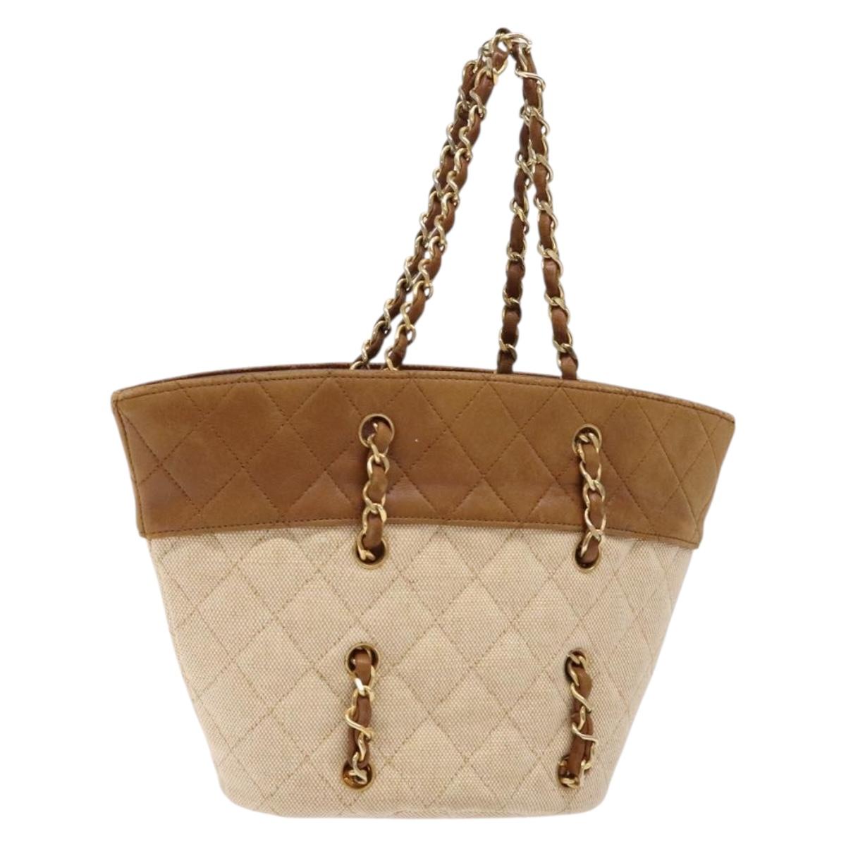 Chanel Brown Quilted Tote