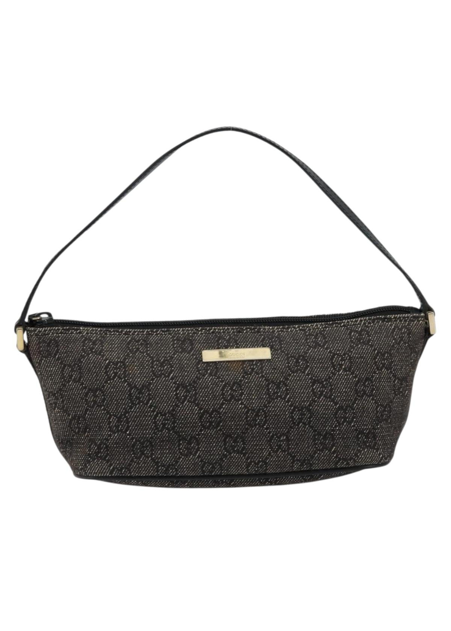 Gucci Grey Denim Boat Pochette