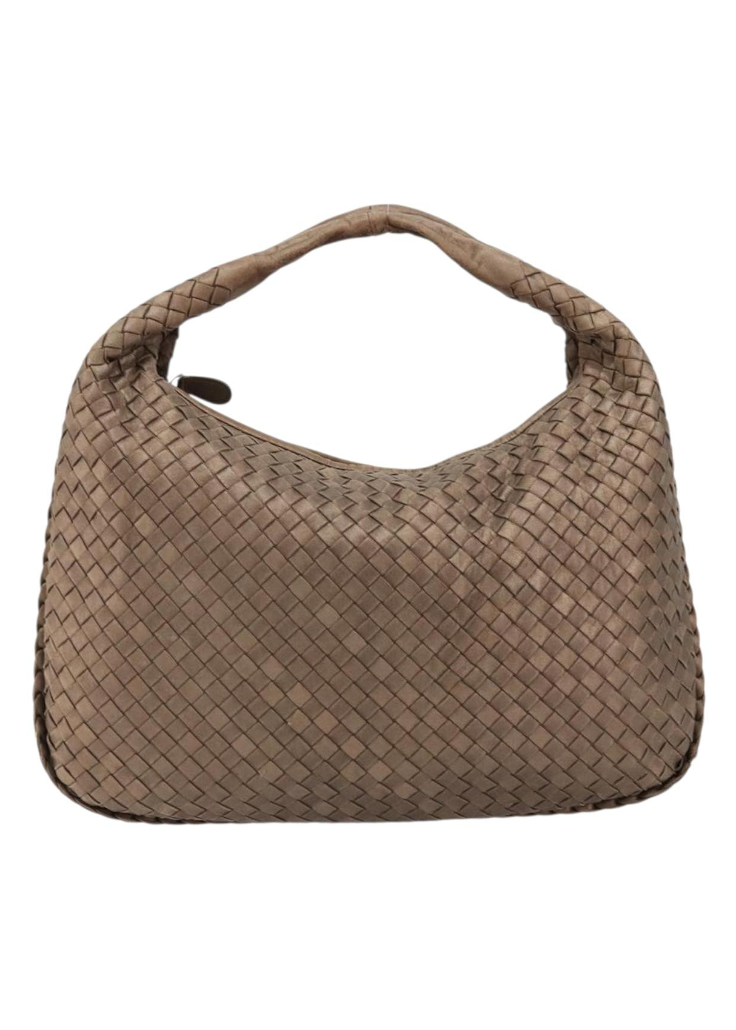Bottega Veneta Intrecciato Bronze Shoulder Bag