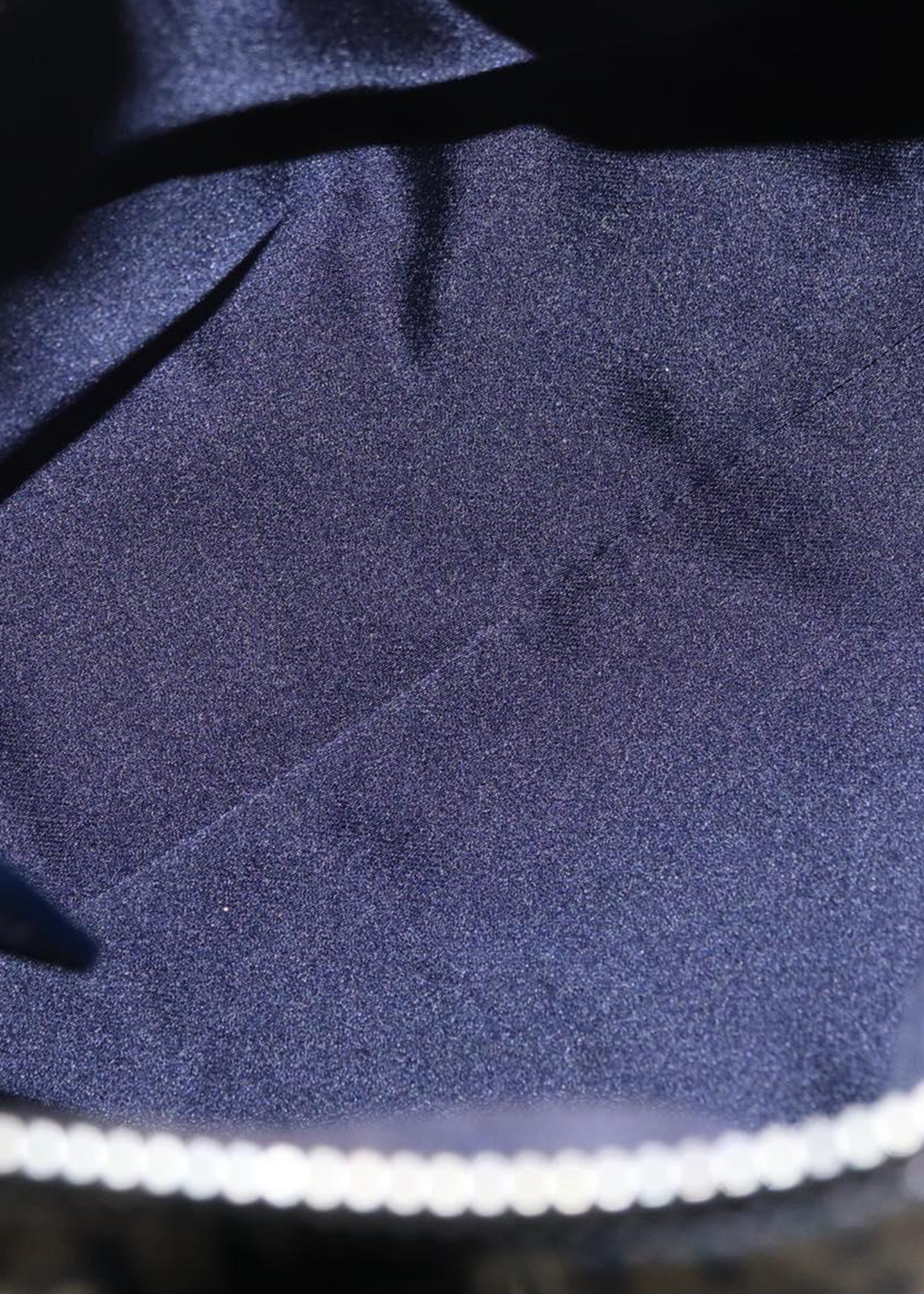 Fendi Navy Zucchino Boston Bag