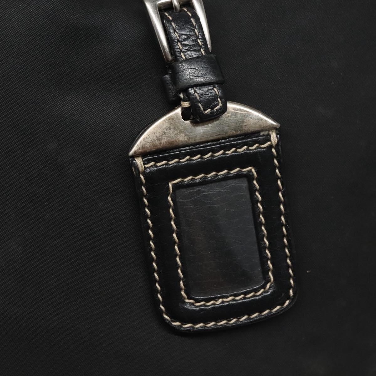Prada Black Nylon and Leather Hobo Bag