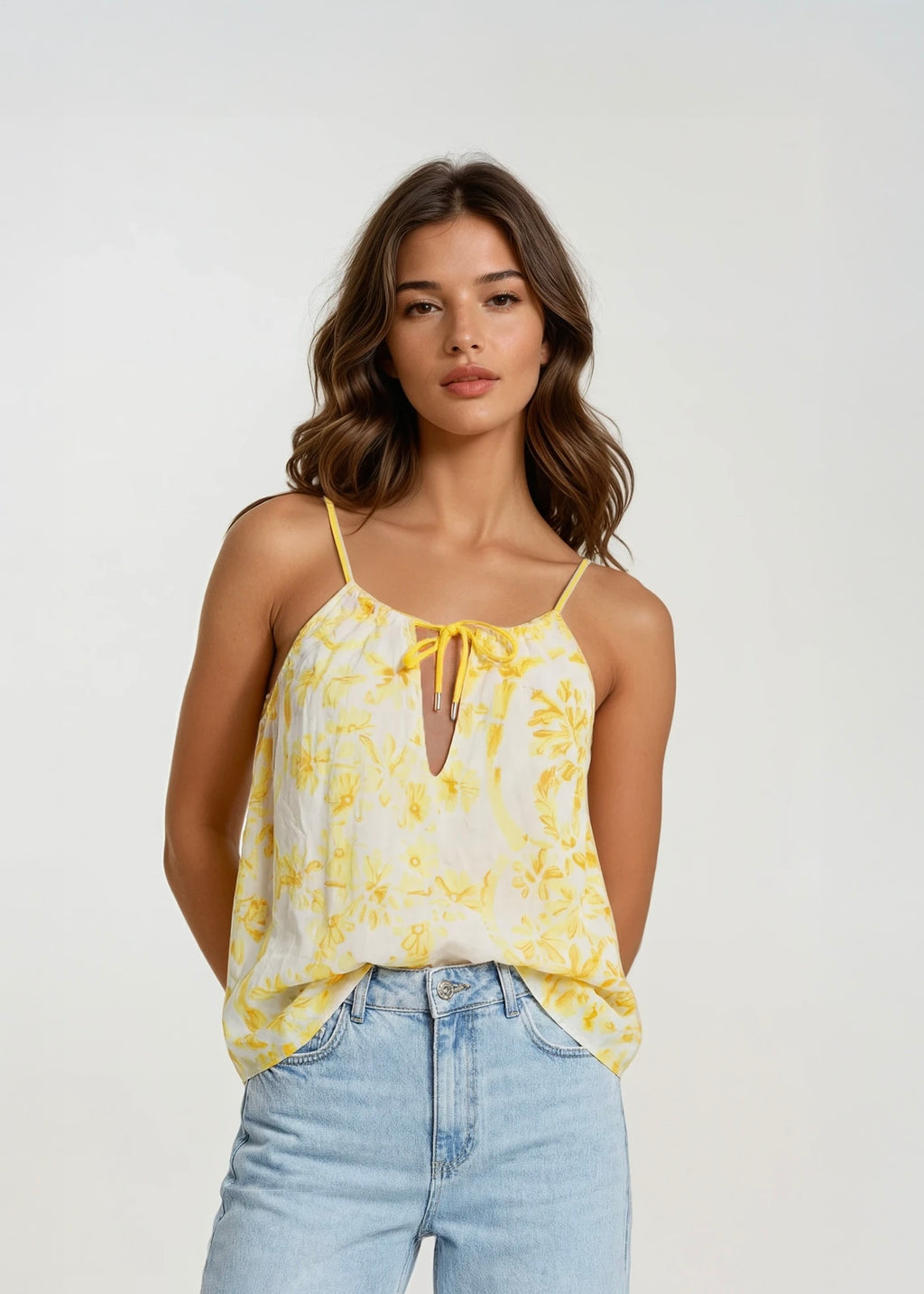 Gucci Yellow Flower Top