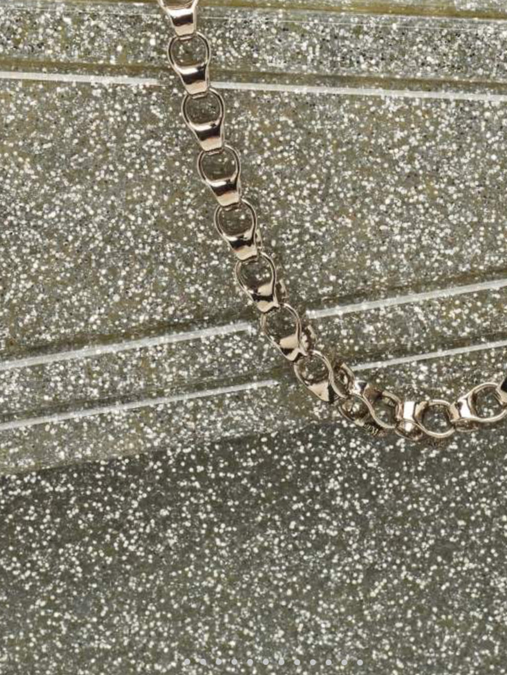 Jimmy Choo Glitter Envelope Clutch/Bag