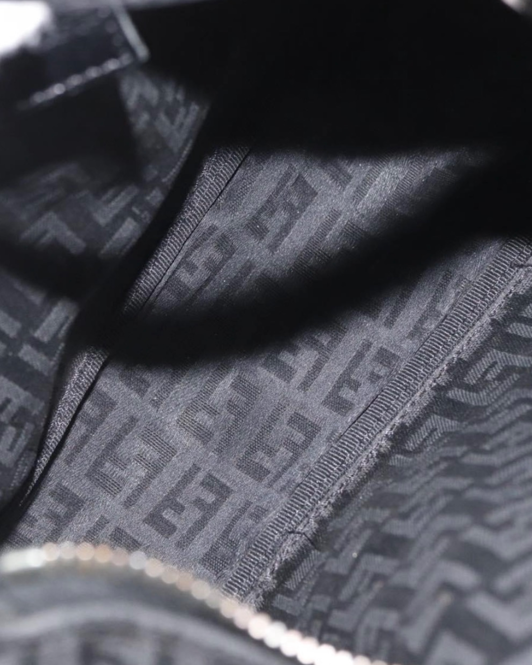 Fendi Black Zucchino Pochette