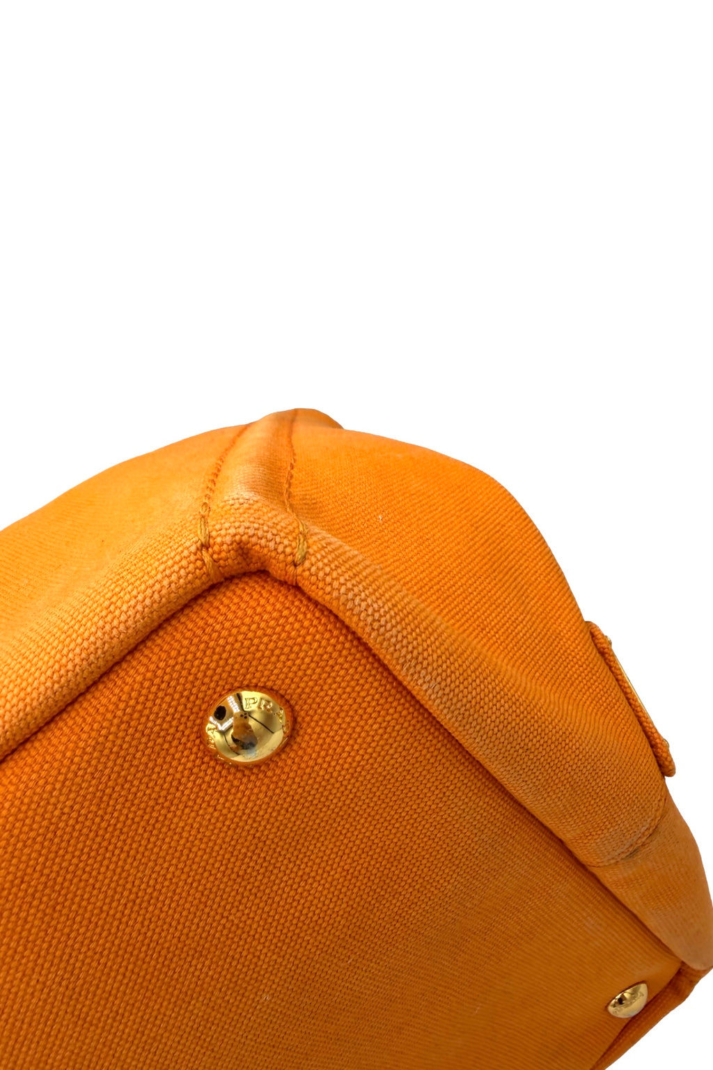 Prada Orange Canapa Tote