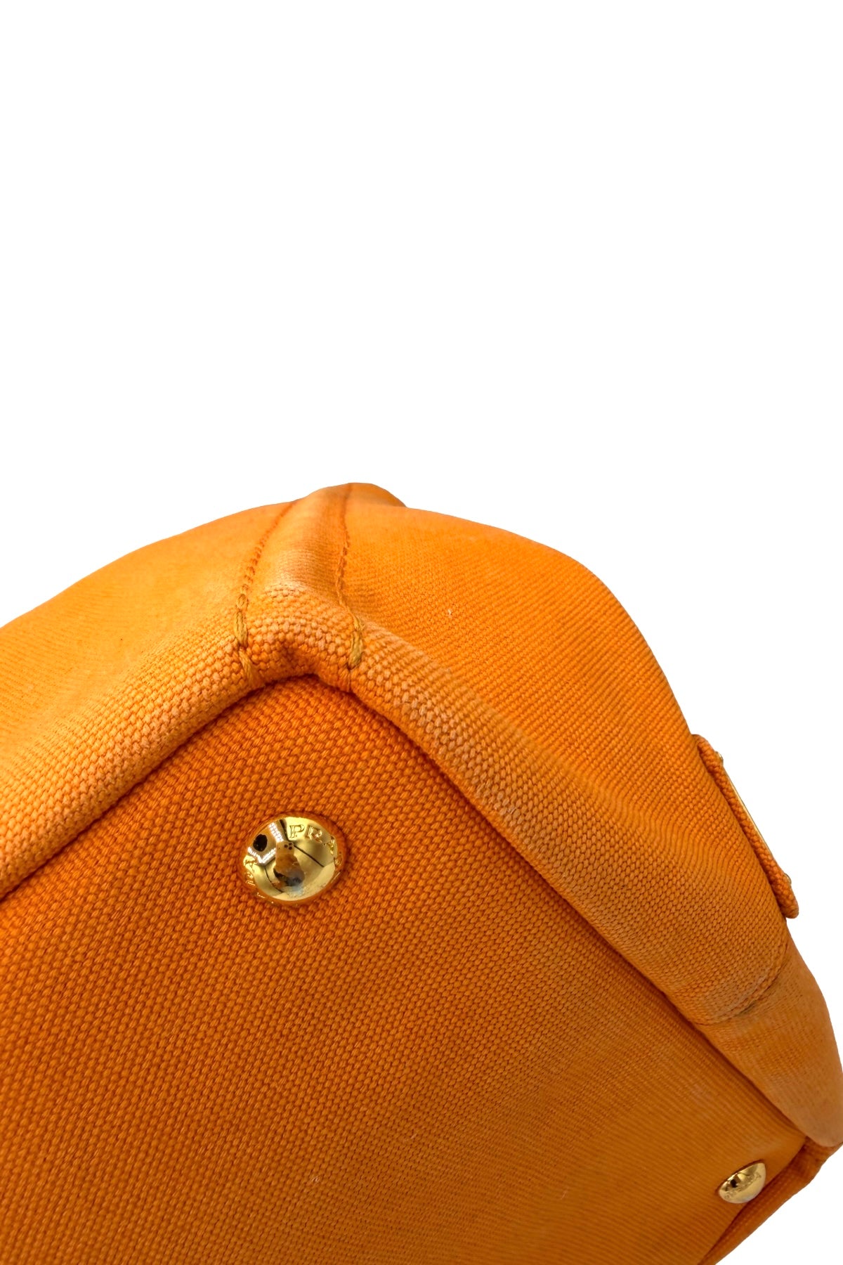 Prada Orange Canapa Tote