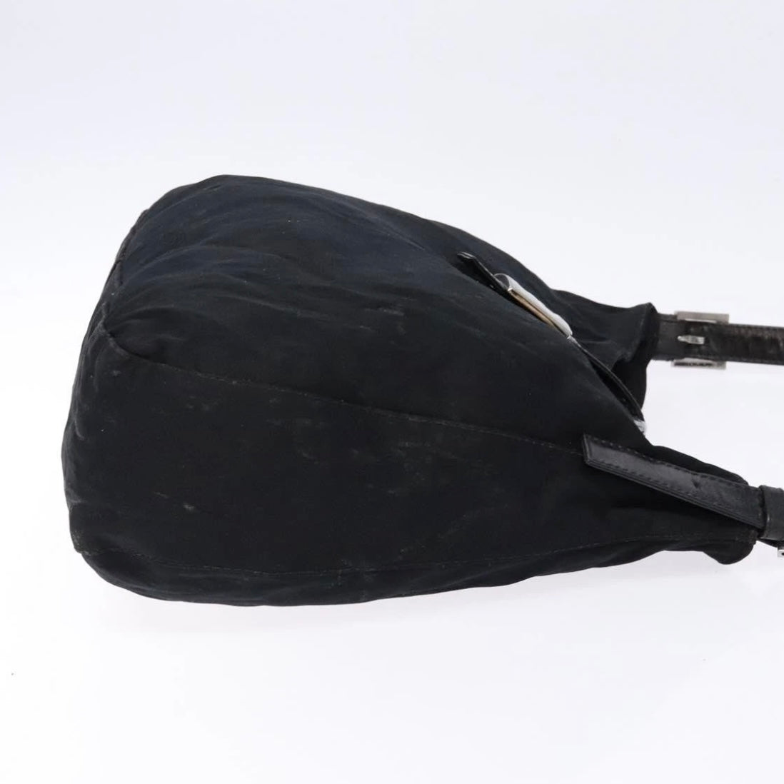 Fendi Black Rounded Baguette