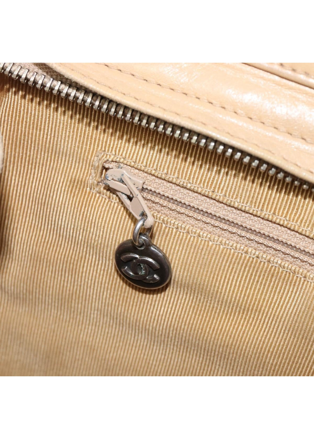 Chanel Beige Quilted Lambskin Tote photo 29