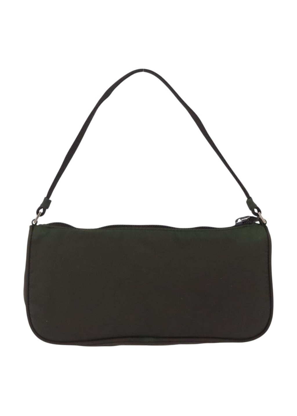 Prada Hunter Green Nylon Pochette back