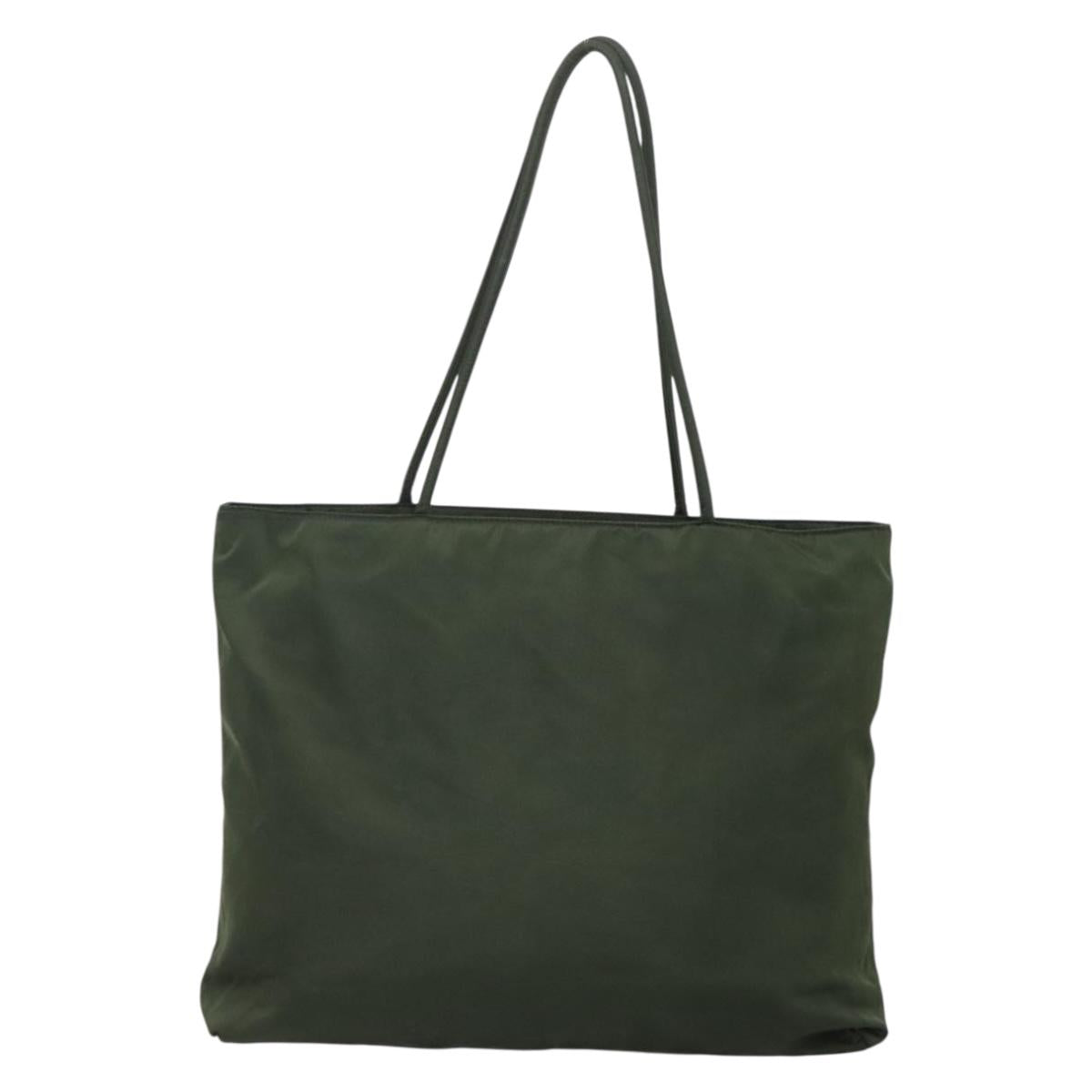Prada Green Nylon Tote