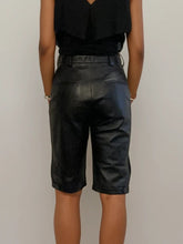 Load image into Gallery viewer, Saint Laurent Black Leather Shorts
