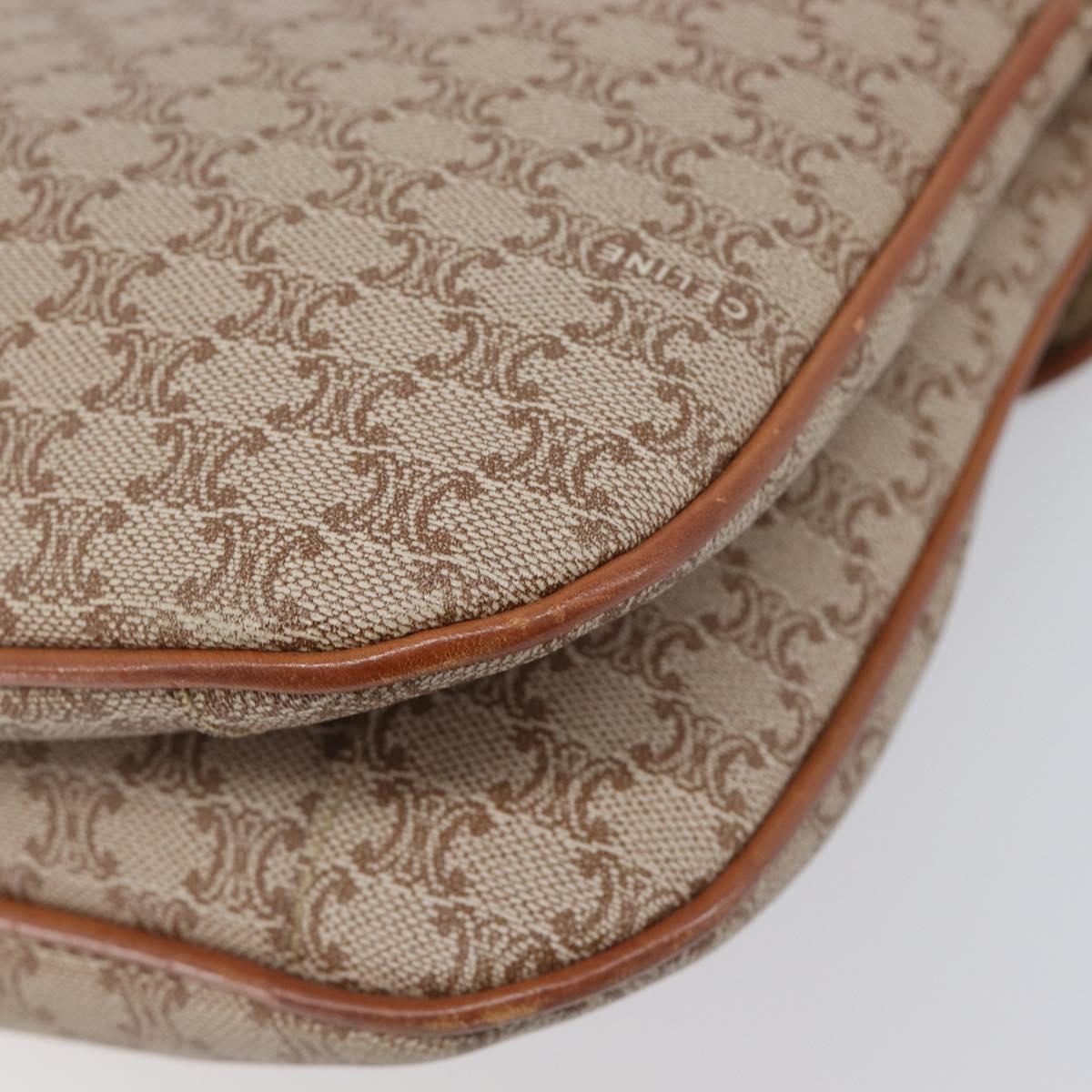 Celine Beige Macadam Shoulder Bag photo 13