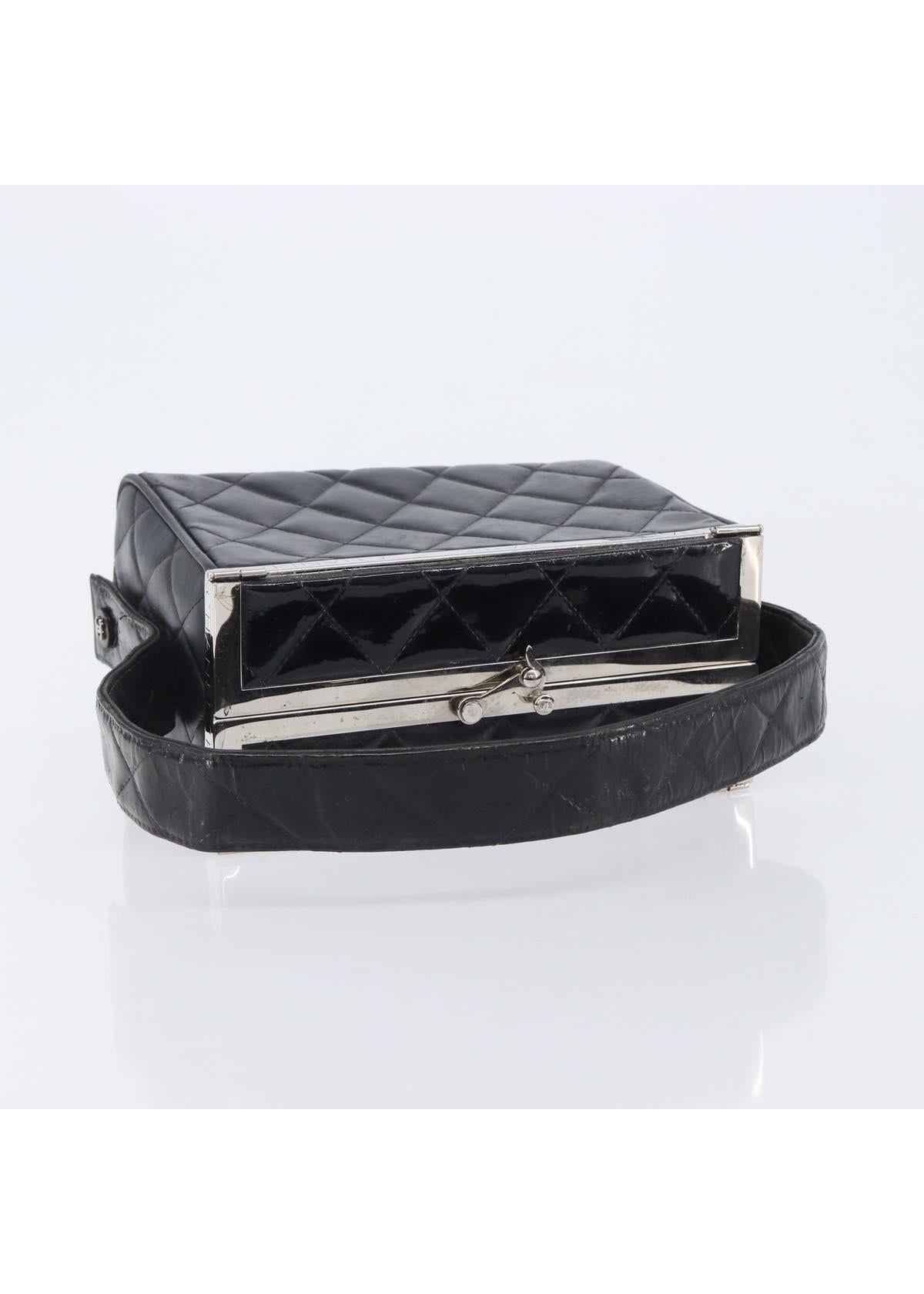 Chanel Black Quilted Box Bag photo 7