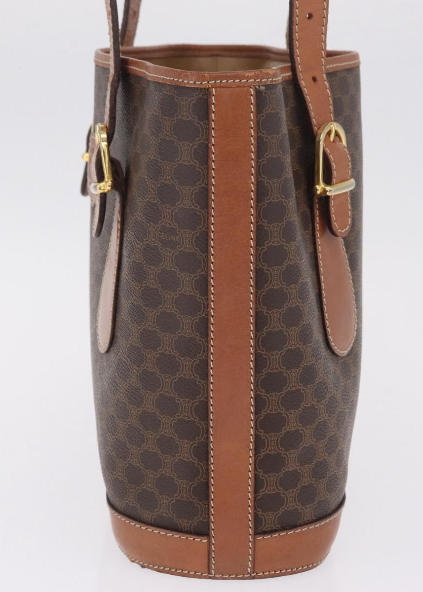 Celine Brown Macadam Tote side